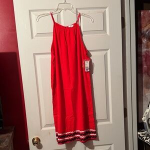 Crown & Ivy Red Midi Dress